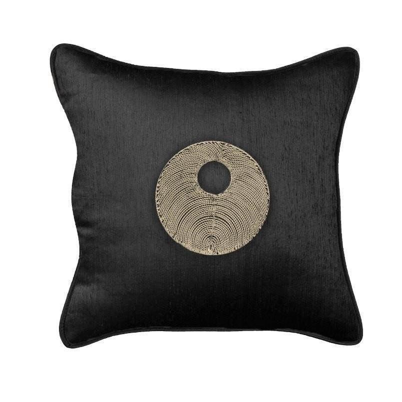 Disc Copper Black Medium Cushion 50 x 50 cm-abc