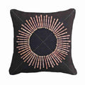 Wood Linen Sticks Black Medium Cushion 50 x 50 cm-abc