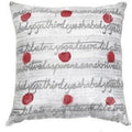 Sanskrit Red Medium Cushion 50 x 50 cm-abc