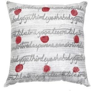 Sanskrit Red Medium Cushion 50 x 50 cm-abc