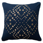 Dot Flower Navy Medium Cushion 50 x 50 cm-abc