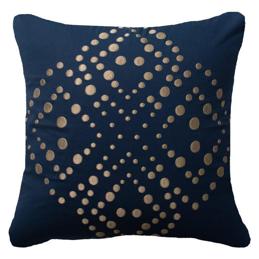 Dot Flower Navy Medium Cushion 50 x 50 cm-abc