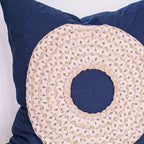 African Badge Navy Medium Cushion 50 x 50cm-abc