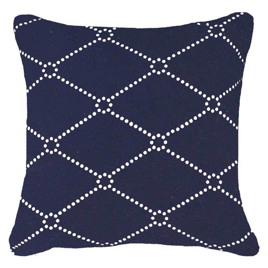 Outdoor Dots Navy Medium Cushion 50 x 50 cm-abc