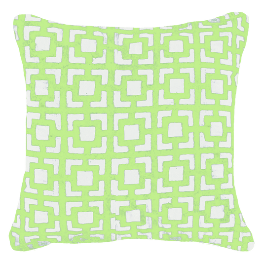 Net Neon Lime Print Medium Cushion 50 x 50 cm-abc