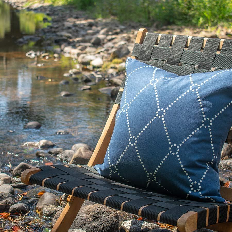 Outdoor Dots Storm Medium Cushion-abc