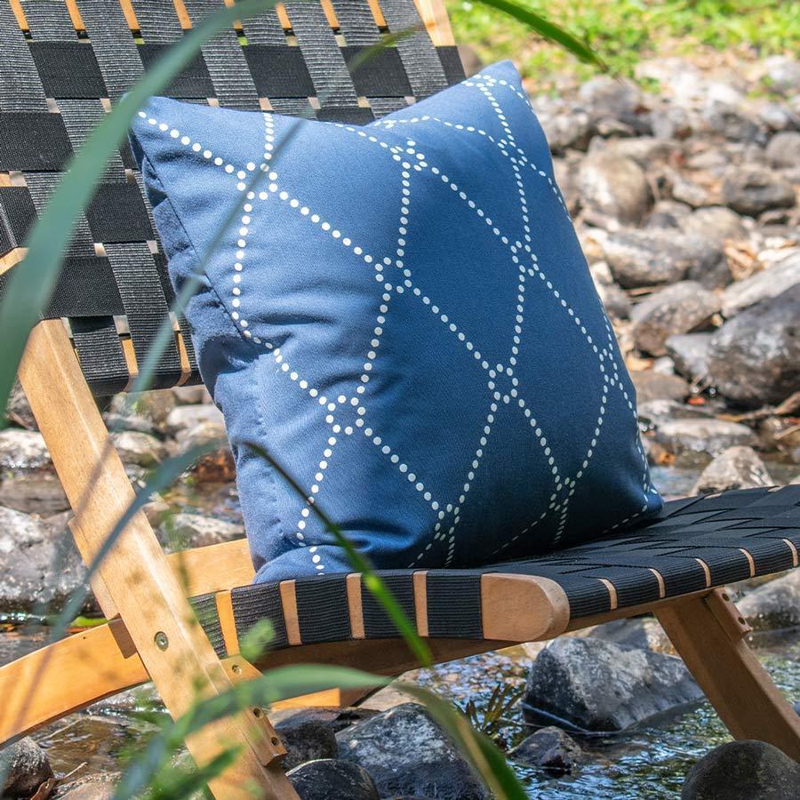 Outdoor Dots Storm Medium Cushion-abc