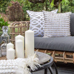 Shell Kauri White Medium Cushion 50 x 50 cm-abc