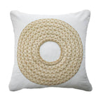 African Badge White Lounge Cushion 50 x 50cm-abc