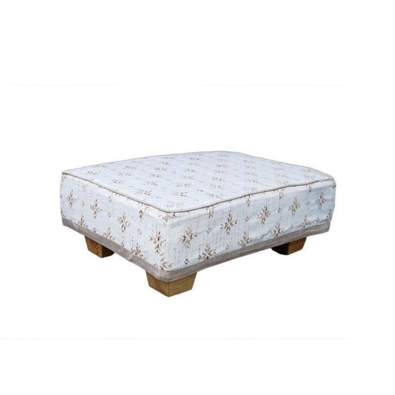 Ottoman Footstool Star Natural-abc