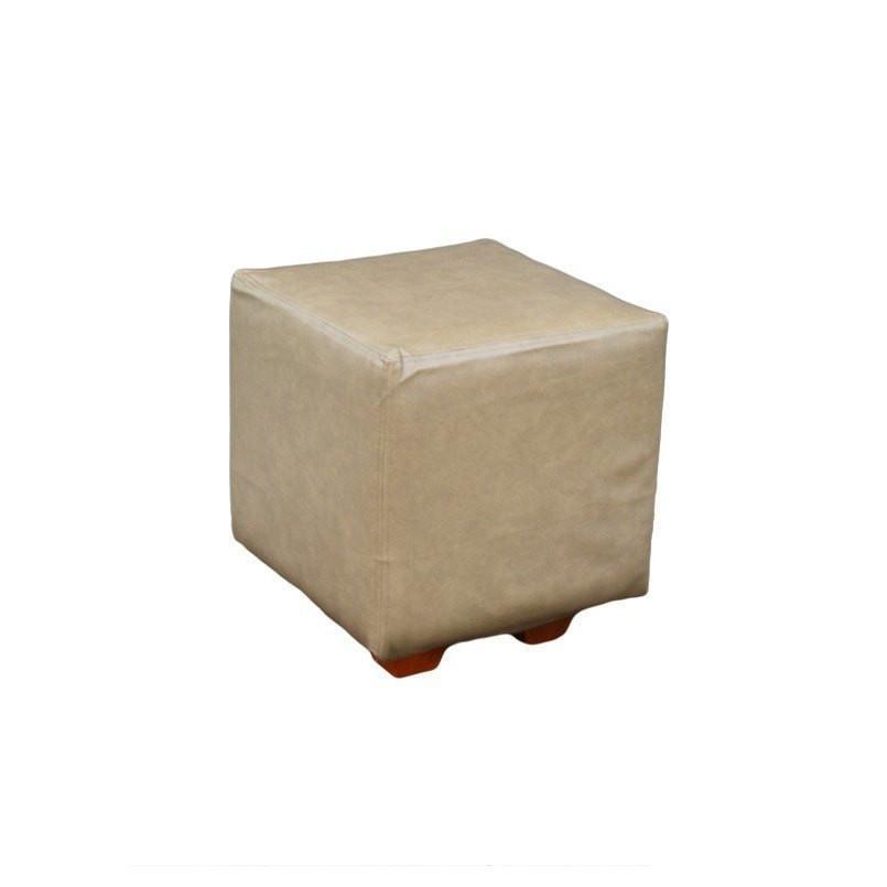 Ottoman Leatherette Tobacco 45x45x51cm-abc