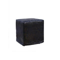Ottoman Pod Beaten Leatherette Black-abc