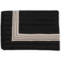 Braid Inner Panel Black King Quilt 274 x 274 cm-abc