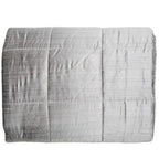 Dupion Silver King Quilt 274 x 274 cm-abc