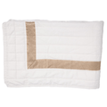 Braid Gold White King Quilt 274 x 274 cm-abc