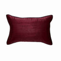 Dupion Claret Rectangle Cushion 30x46cm-abc