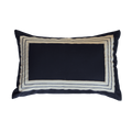 Braid Inner Panel Black Sham Cushion 46 x 69 cm-abc