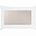 Denim White and Natural Linen Sham 46x69cm-abc