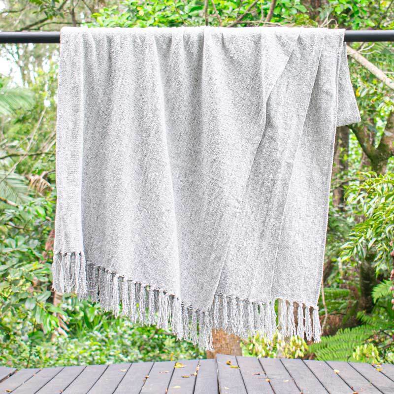 Chenille Frost Throw - 150 x 200cm-abc