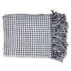 Check Black Throw - 170 x 120cm-abc