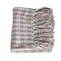 Check Blush and Cream Throw 150 x 180 cm-abc