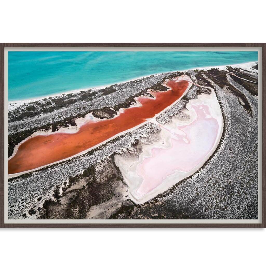 Pink Lakes - Wall Art-abc