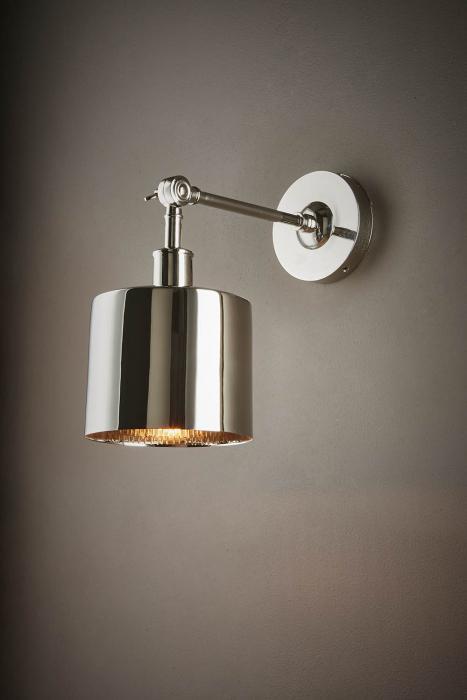 Portofino Wall Lamp in Shiny Nickel-abc