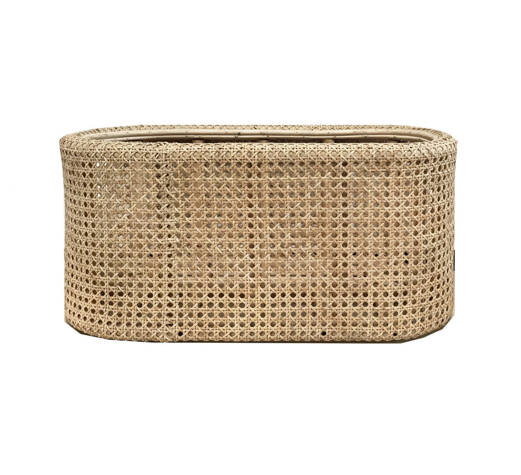 Beliz Rattan Planter Oval Small-abc