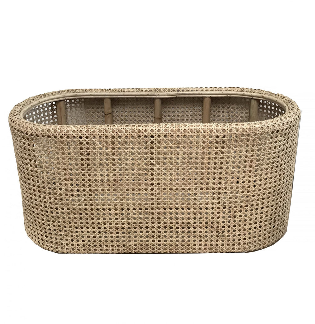 Beliz Rattan Planter Oval Large-abc