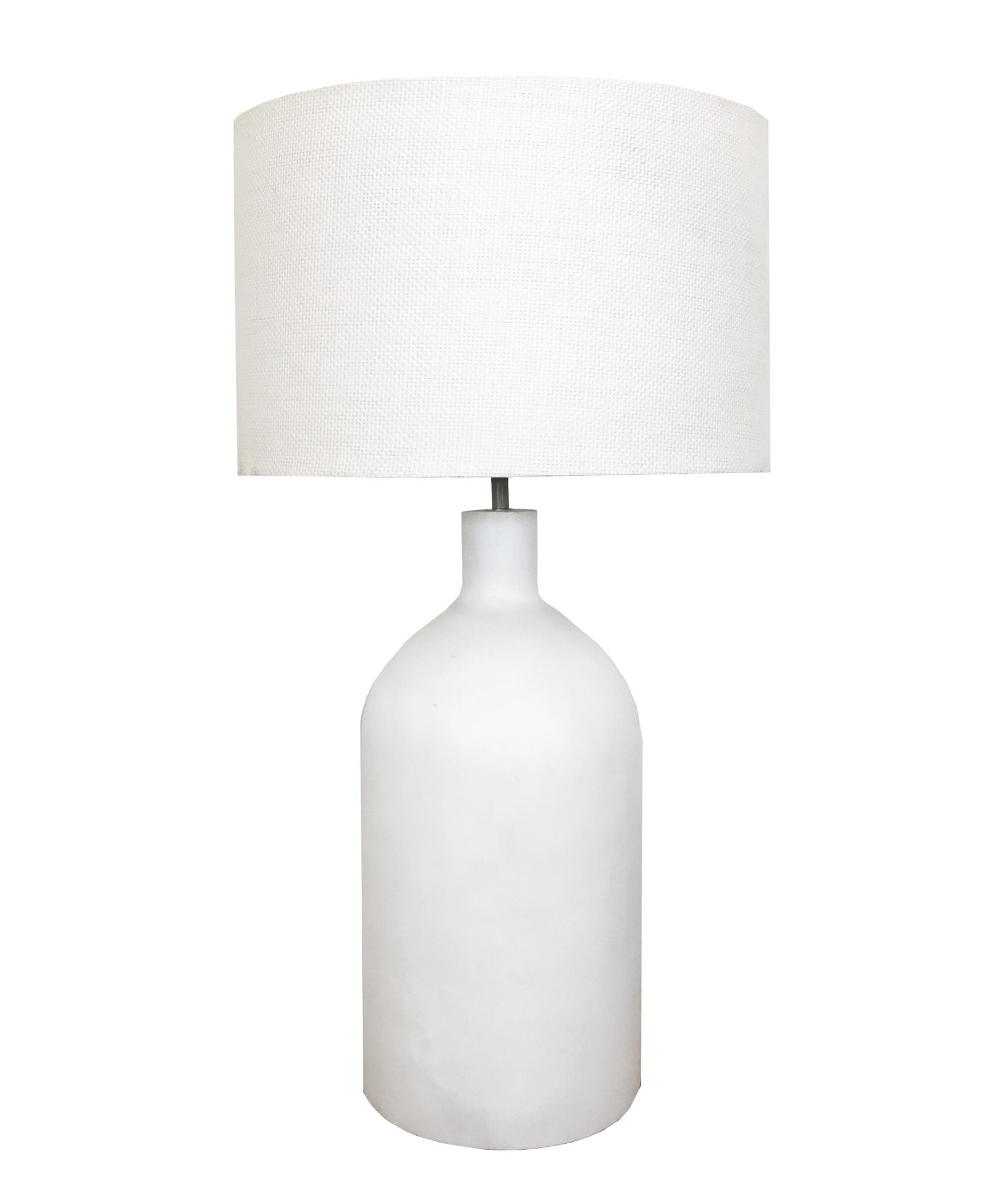 Bell Wooden Lamp Limed White-abc