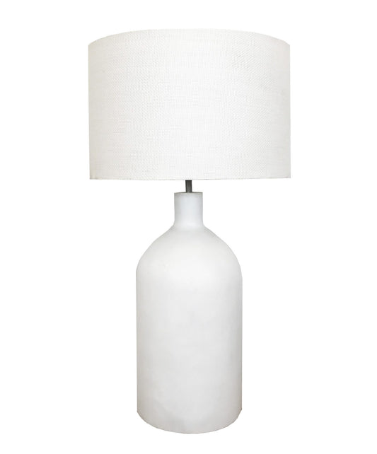 Bell Wooden Lamp Limed White-abc