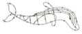Large Iron Dolphin Wall Decor-abc