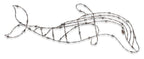Large Iron Dolphin Wall Decor-abc