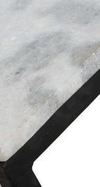 Stone Coffee Table with Black Base-abc