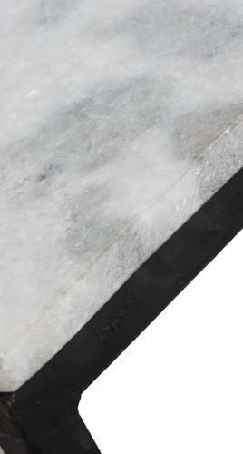Stone Coffee Table with Black Base-abc
