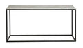 Stone Console Table with Black Base-abc