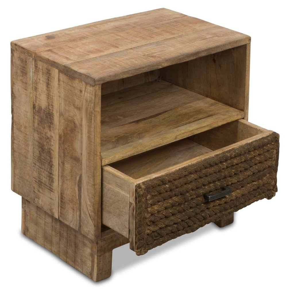 Ahoy Single Drawer Jute Rope and Mango Wood Bedside Table-abc