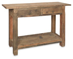 Recycled Wood Two Drawer Console-abc