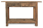Recycled Wood Two Drawer Console-abc