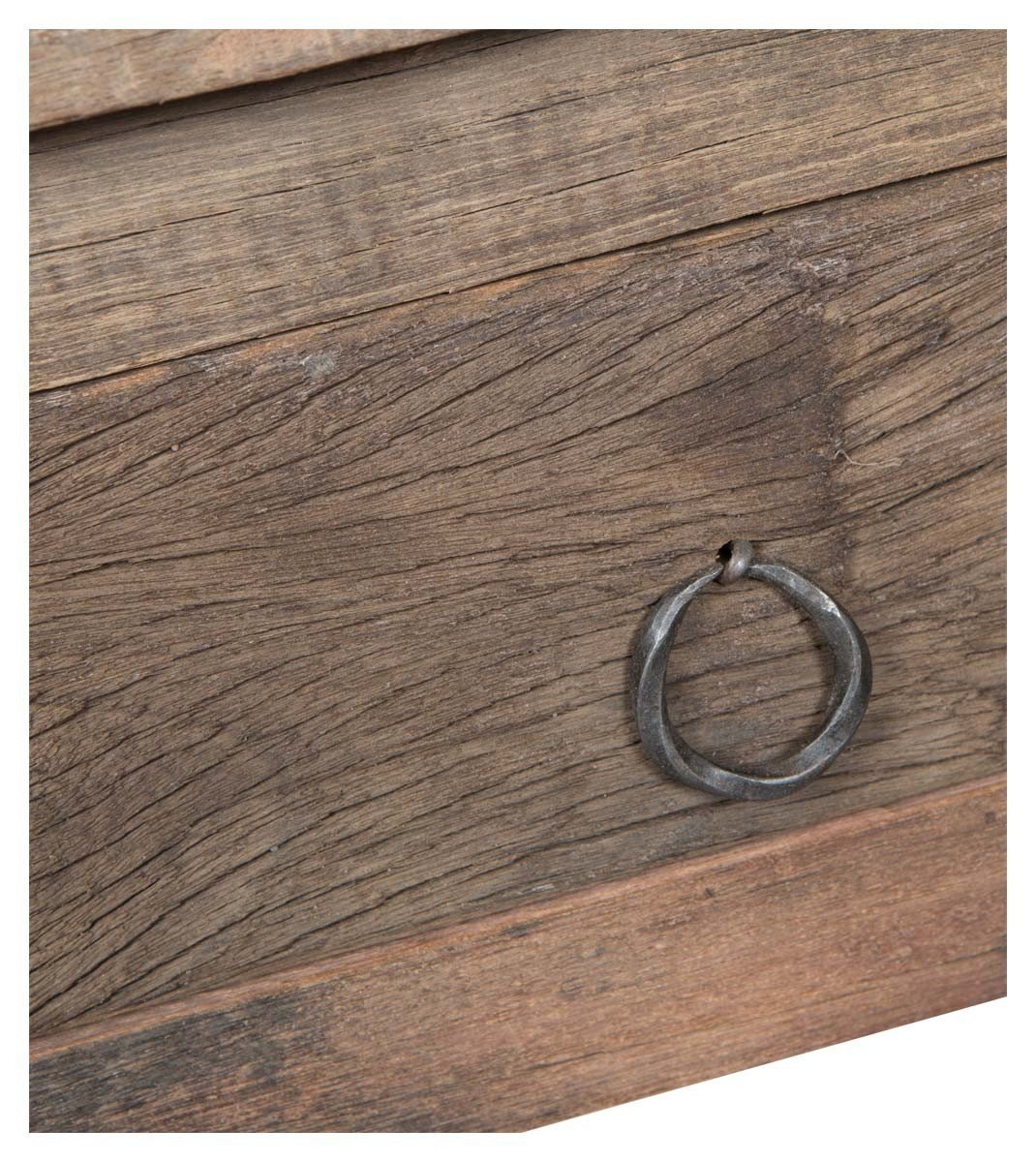 Recycled Wood Two Drawer Console-abc