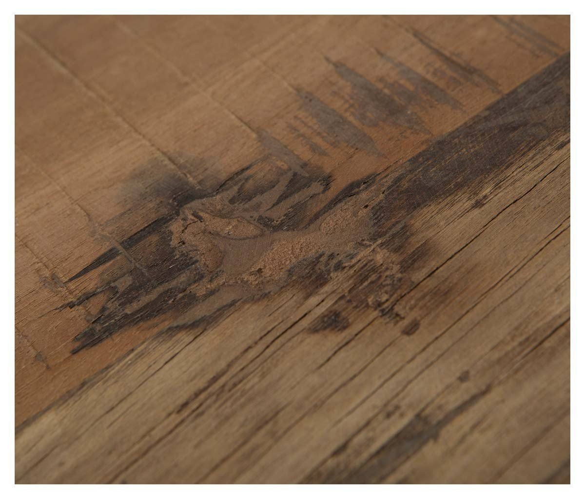 Recycled Wood Two Drawer Console-abc