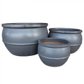 Ruen Planter Set/3 Black-abc