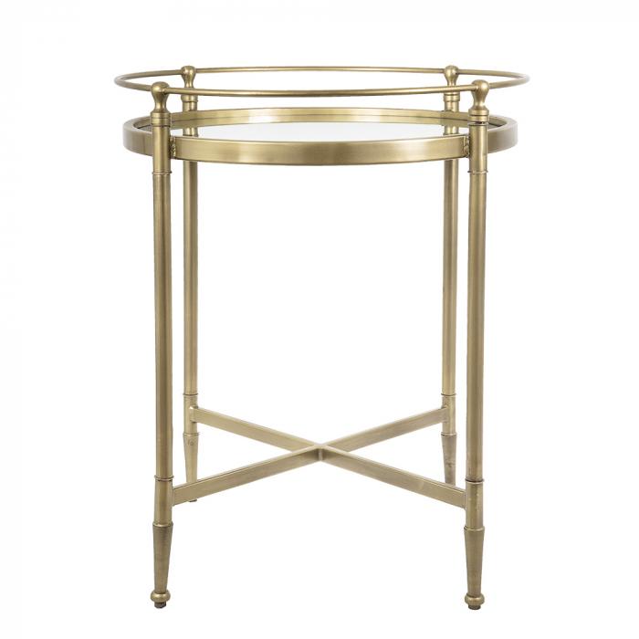 Cullen Round Table Ant Brass-abc