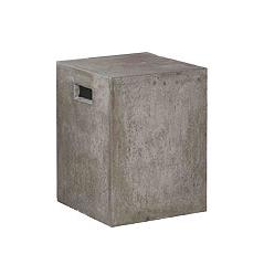 Concrete Square Stool 35x35x45cm-abc