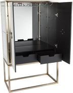 Rochester Antique Mirrored Drinks Cabinet-abc
