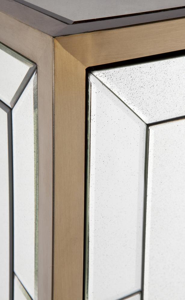 Rochester Antique Mirrored Drinks Cabinet-abc