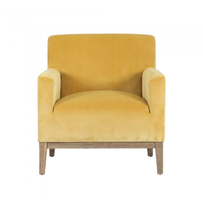 Logan Armchair Mustard Velvet-abc
