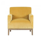 Logan Armchair Mustard Velvet-abc