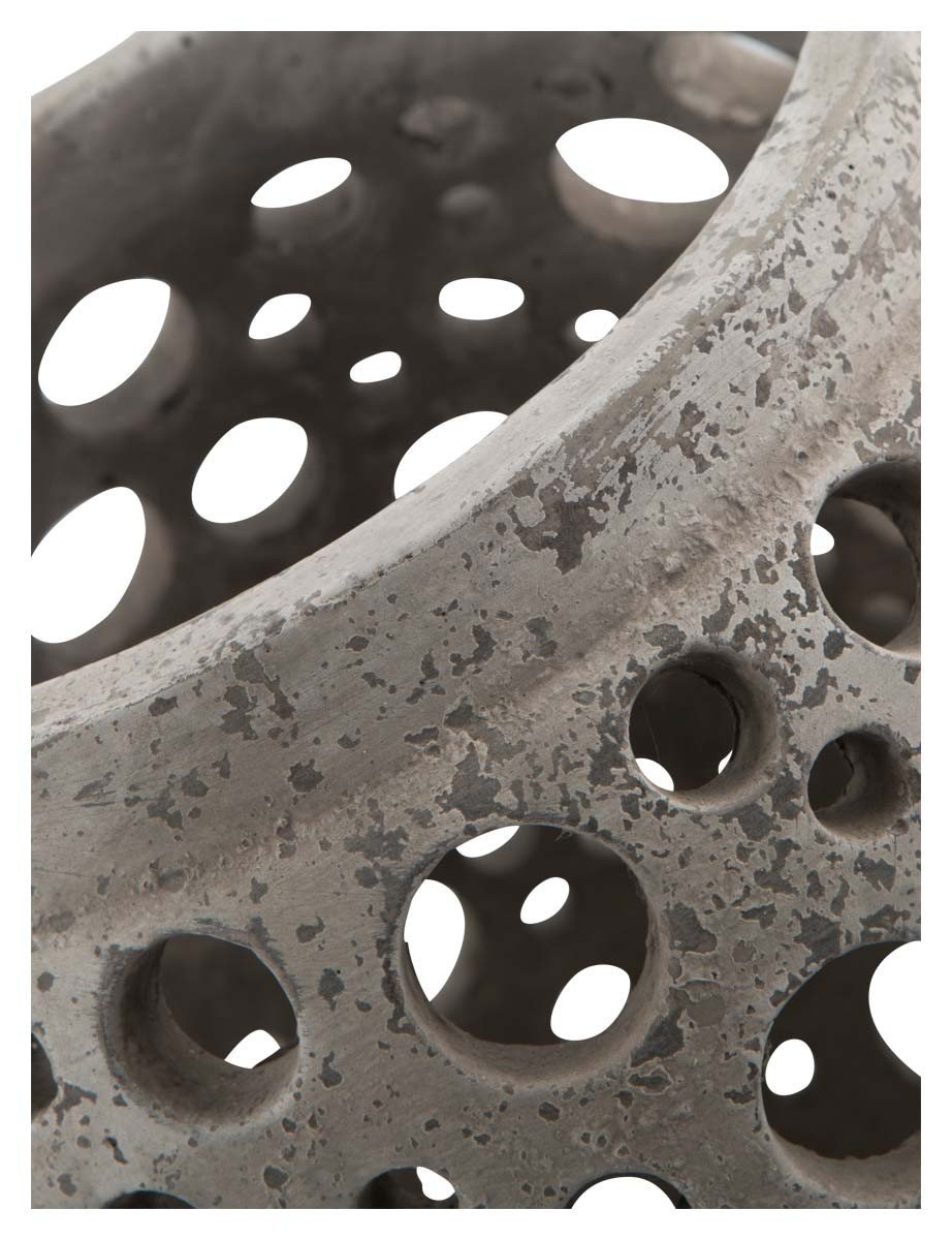 Large Cement Circle Candle Holder-abc
