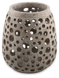 Small Cement Circle Candle Holder-abc